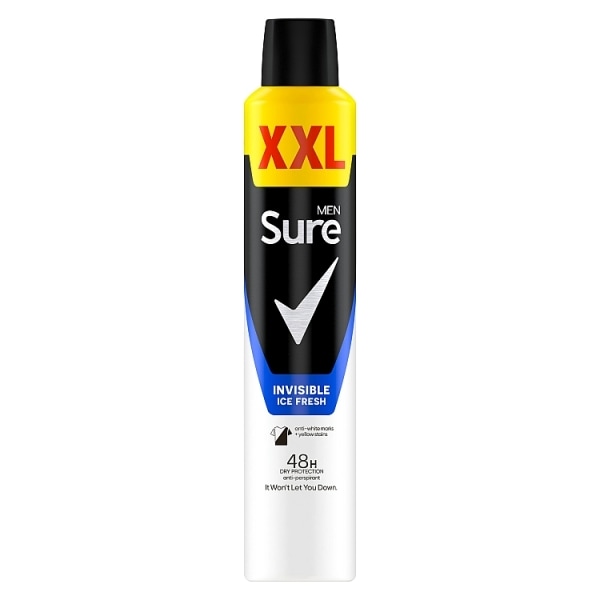 Sure Men Invisible Ice Fresh Anti-Perspirant Aerosol Deodorant 300ml