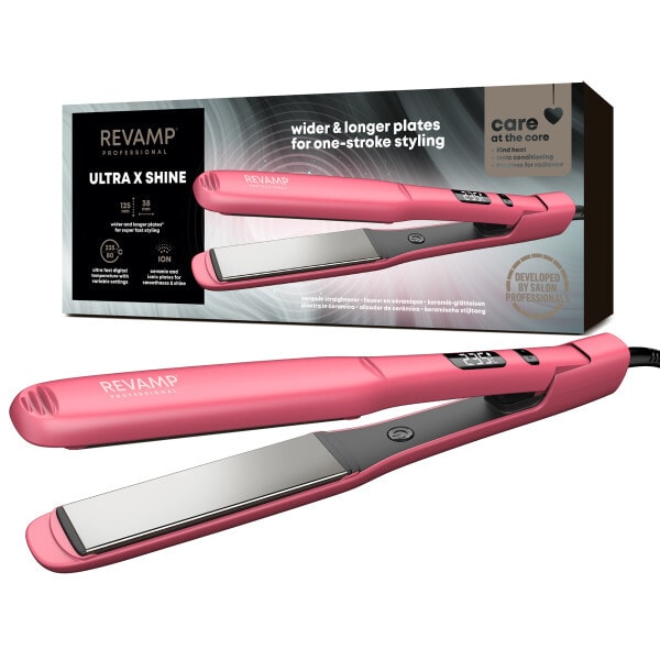 REVAMP Wide Ultra X Shine Ceramic Hair Straightener