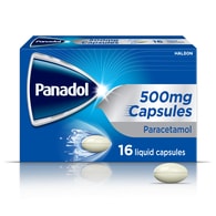 Panadol Liquid Capsules 500Mg Paracetamol  16 Capsules