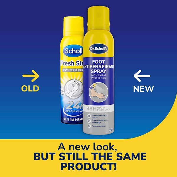 Scholl Fresh Step Anti Perspirant Dry Feet Shoe Spray