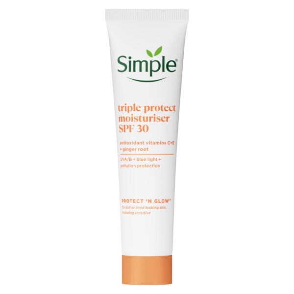 Simple Protect 'N' Glow Triple Protect Moisturiser SPF 30 40 ml