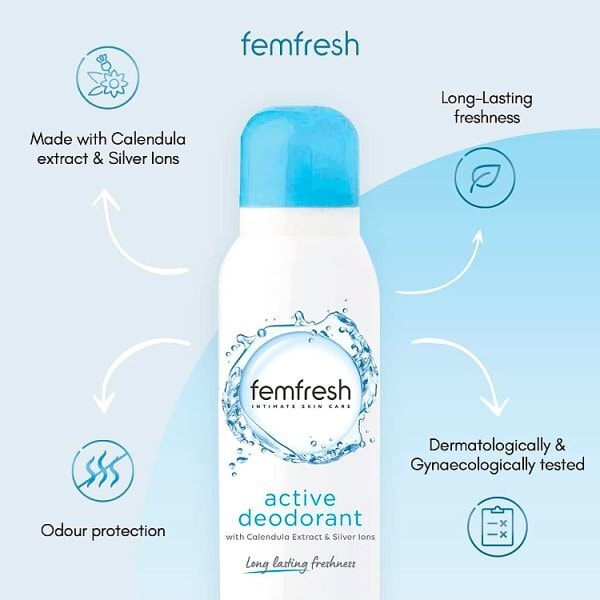 Femfresh Ultimate Care Active Fresh Deodorant 125ml