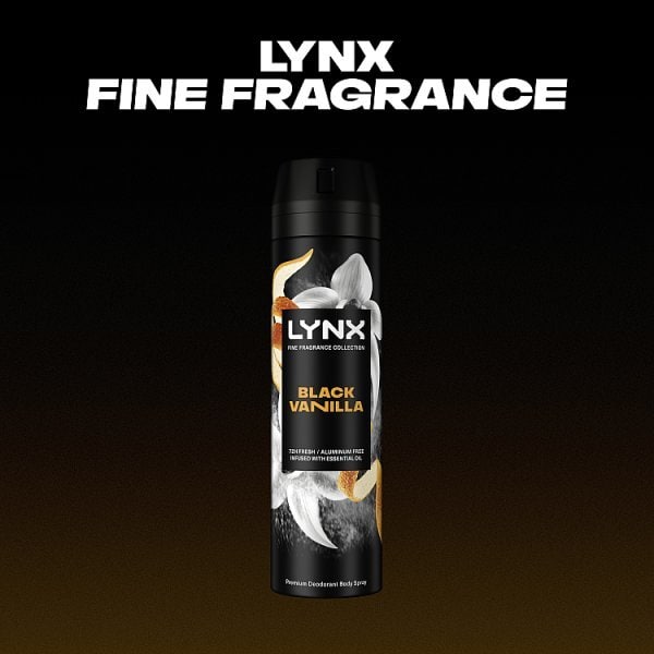 Lynx Fine Fragrance Collection Black Vanilla Body Spray 200Ml