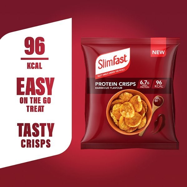 Slimfast Protein Crisps Bbq 23G