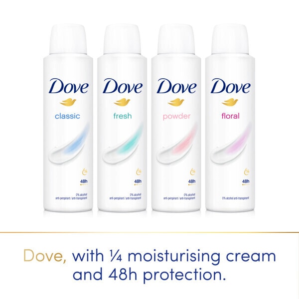 Dove Women Powder Anti-Perspirant Deodorant Spray 200ml