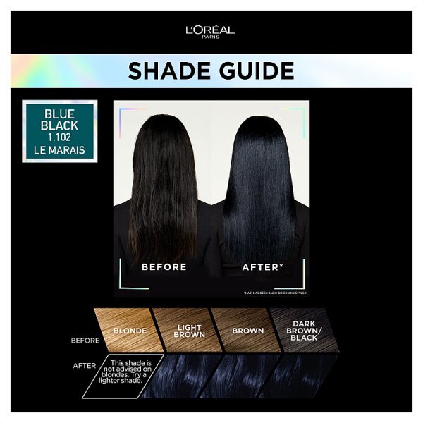 Preference Vivids (Colorista) Hair Dye Blue Black 1.102