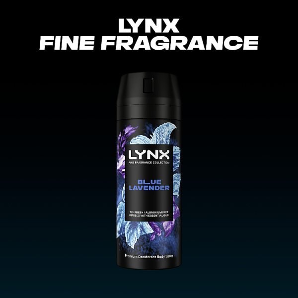 Lynx Fine Fragrance Collection Blue Lavender Premium Body Spray 150 ml
