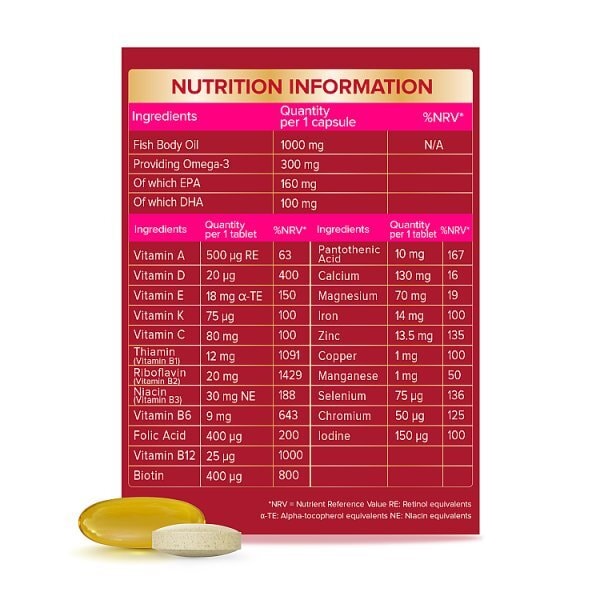 Seven Seas Omega 3 & Multivitamins Woman Duo