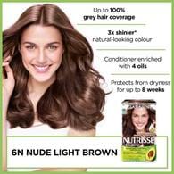 Garnier Nutrisse Nude Light Brown Hair Dye 6N