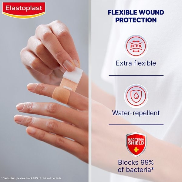Elastoplast Fabric Extra Flexible & Breathable, 40 Plasters