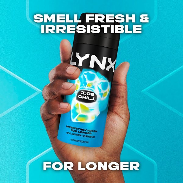 DNR Lynx Deodorant Bodyspray Aerosol Ice Chill 150ml
