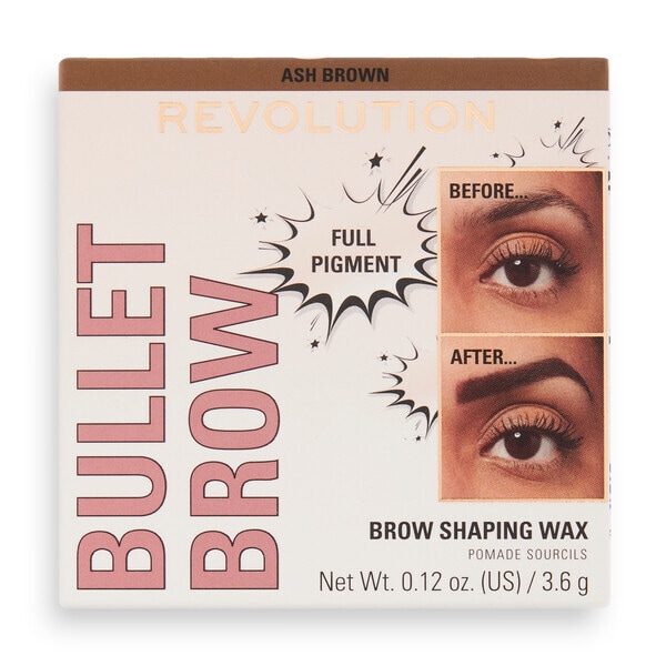 Revolution Bullet Brow Shaping Wax Ash Brown 