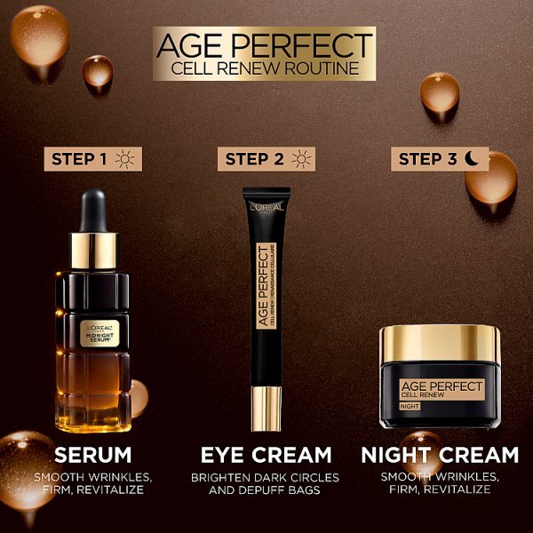 L'oreal Paris Age Perfect Cell Renew Midnight Serum 30Ml