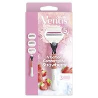 Venus Edition Comfortglide Strawberry Razor Handle +3 Blades