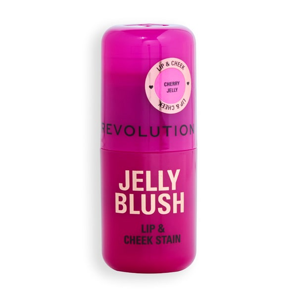 Revolution Jelly Blush Stick Lip And Cheek Stain Cherry Red