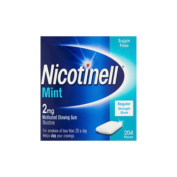 Nicotinell Gum Stop Smoking Aid 2 mg Mint 204 Pieces