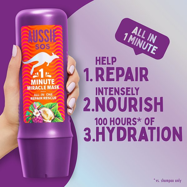 DNR AussieÿSOSÿ1ÿMinuteÿMiracleÿRepairÿMaskÿ250ml