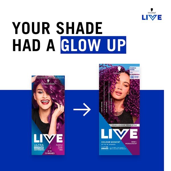 Schwarzkopf LIVE 094 Purple Punk Semi-Permanent Hair Dye