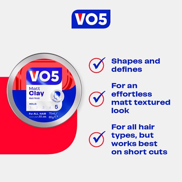 VO5 Hair Clay Matt 75ml