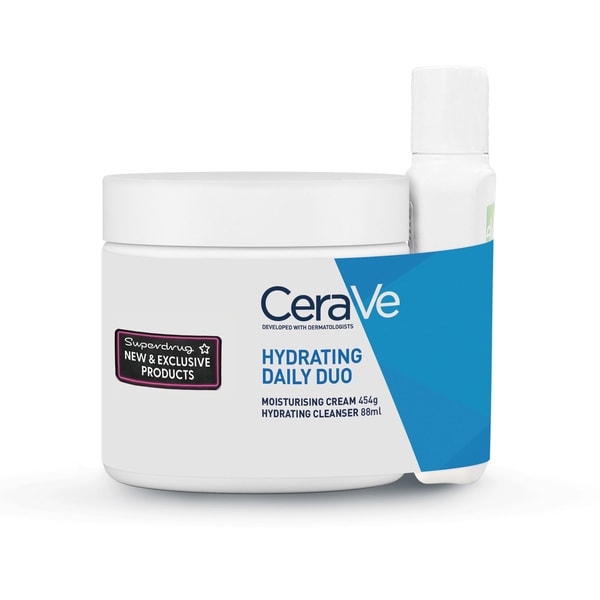 CeraVe Hydrating Face and Body Duo with Hydrating Cleanser 88ml and Moisturising Cream 454g