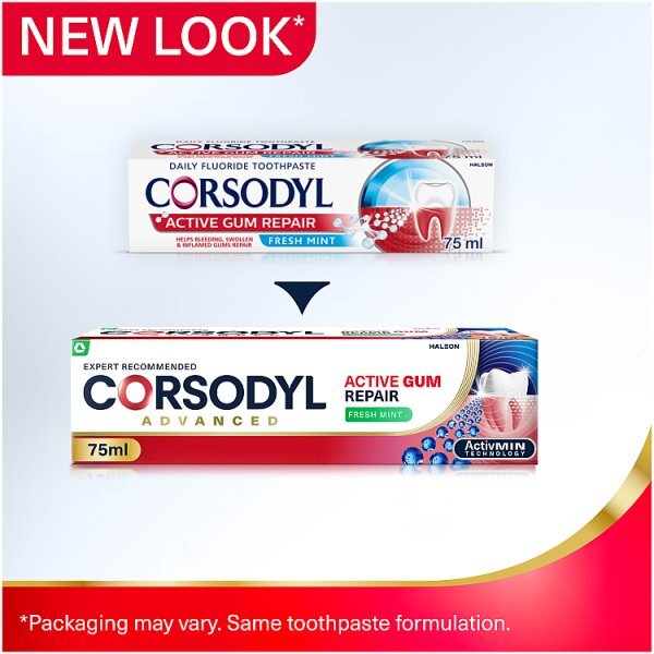 Corsodyl Active Gum Repair Toothpaste 75Ml