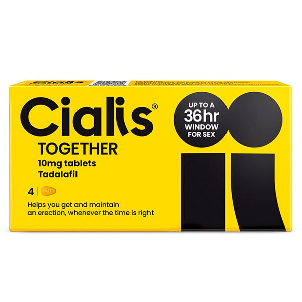 Cialis Together 10mg Tablets - 4 Pack