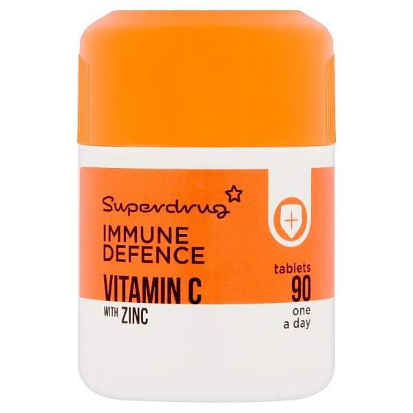 Superdrug Vitamin C With Zinc Tablets X 90