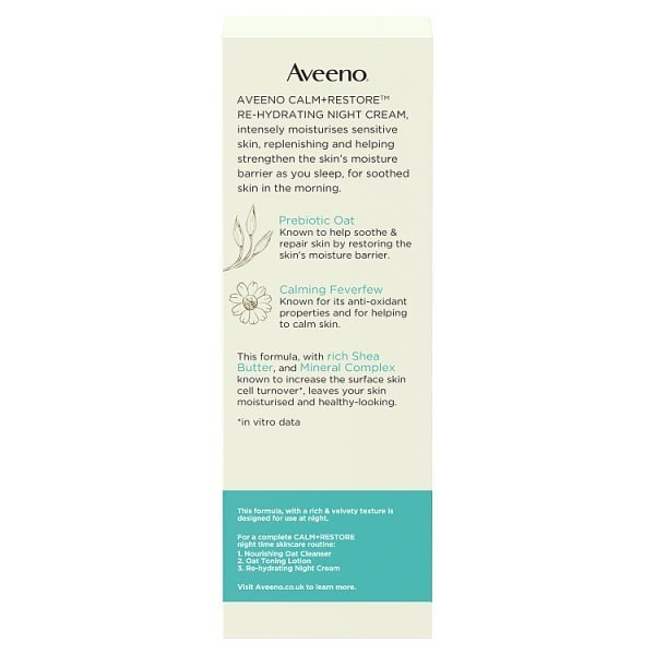 Aveeno Face Calm And Restore Re-Hydrating Night Cream 50Ml