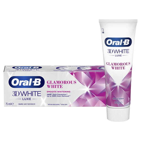 Oral-B 3D White Luxe Glamorous Whitening Toothpaste 75ml