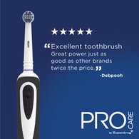 Superdrug ProCare Rechargeable Electric Toothbrush Black