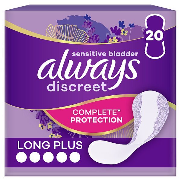 Always Discreet Incontinence Liners Long+ 20