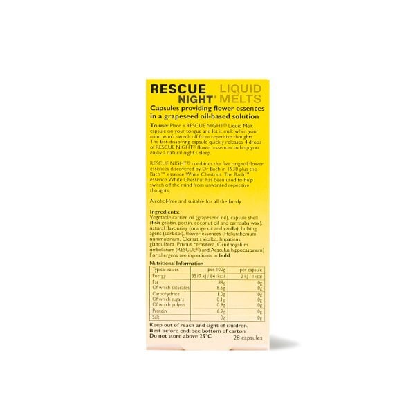 Bach Rescue Night Liquid Melts 28s