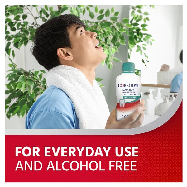 Corsodyl Daily Gum Care Mouthwash Fresh Mint 500ml