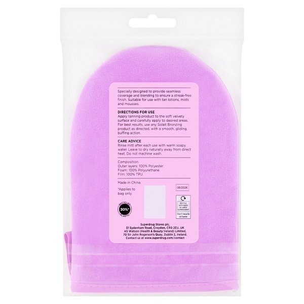 Superdrug Solait Luxury Velvet Tanning Mitt