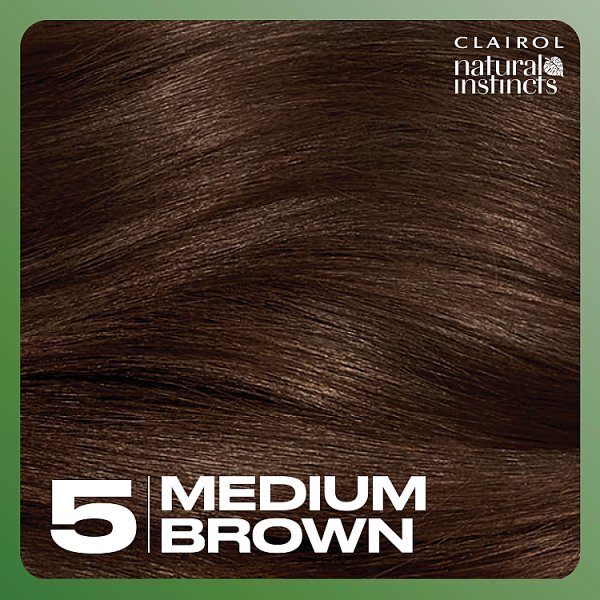 Clairol Natural Instincts Semi-Permanent Hair Dye 5 Medium Brown