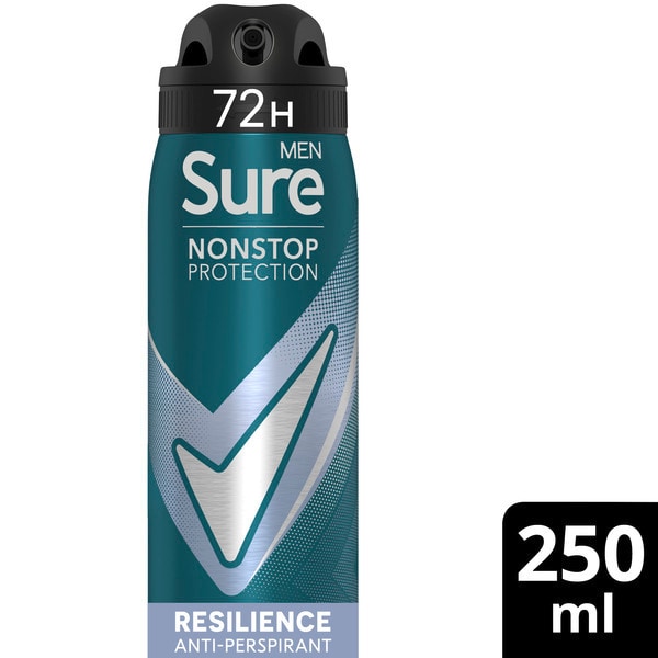 Sure Men Nonstop Protection Resilience Anti-Perspirant Aerosol 250 ml
