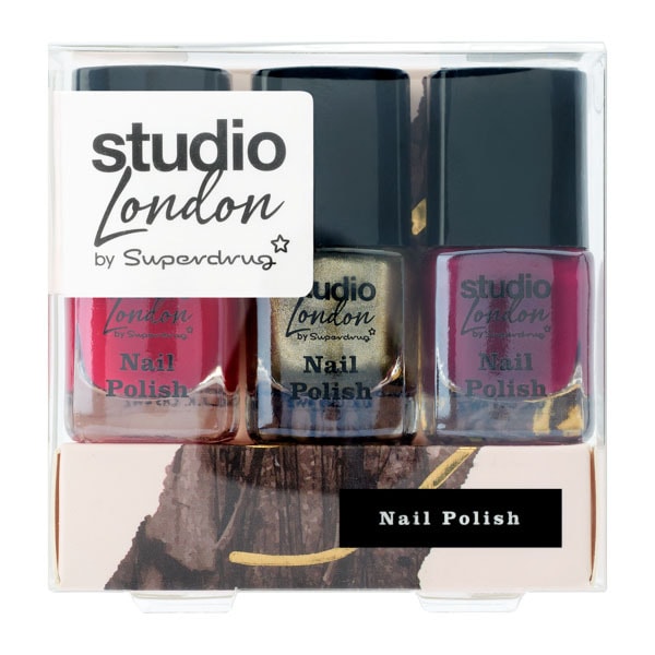 DNR Superdrug Studio 3 Piece Nail Set