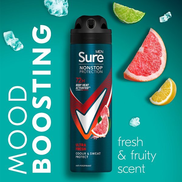 Sure Men Nonstop Protection Ultra Fresh Anti-Perspirant Aerosol 150 ml