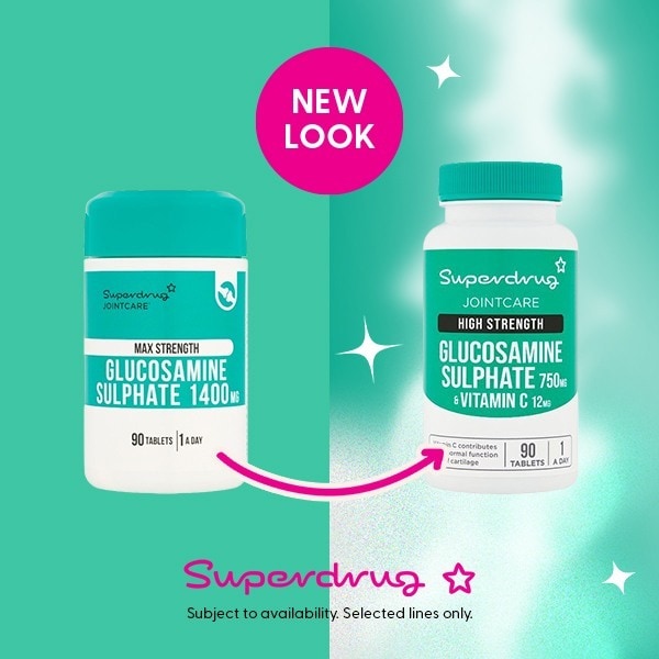 Superdrug High Strength Glucosamine 750mg With Vit C 90s