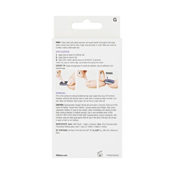 Kiss Voguish Fantasy French Nails - Charmante