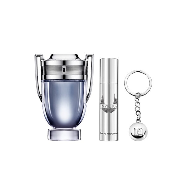 Paco Rabanne Invictus Eau de Toilette 50ml+Travel Spray 10ml
