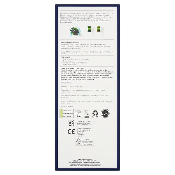 Pro Care Clean White Infinity Electric Toothbrush