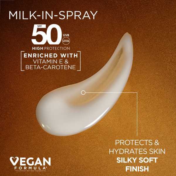 Garnier Ambre Solaire Ideal Bronze Milk In Spray Spf 50