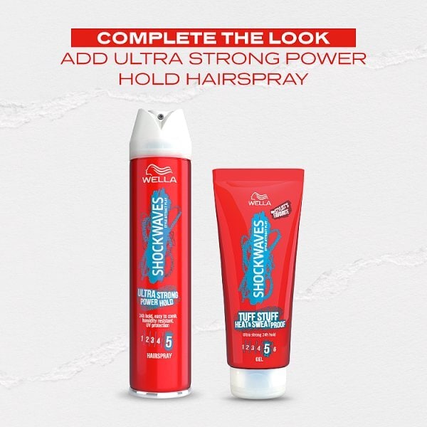 Wella Shockwaves Ultra Strong Tuff Stuff Heat & Sweatproof Gel 200ml