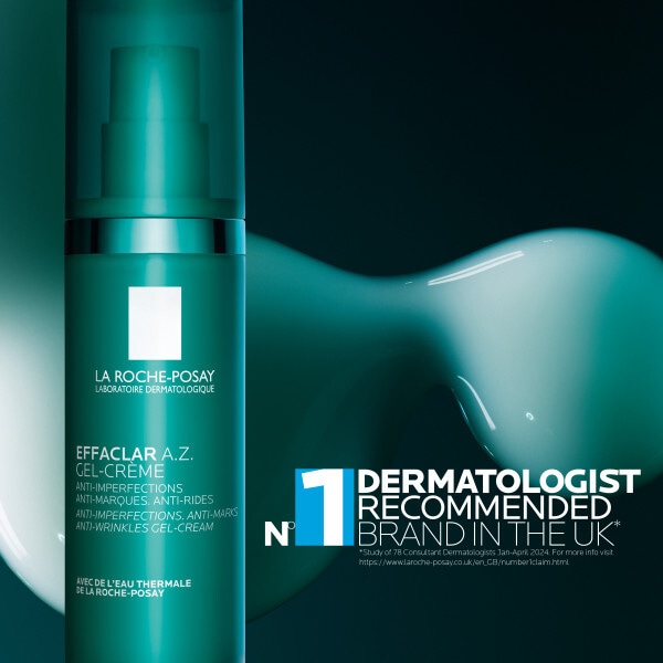 Effaclar A.Z. Gel Cream Daily Moisturiser for Breakouts & Ageing with 10% Azelaic Acid, Salicylic Acid, Hyaluronic Acid 40ml