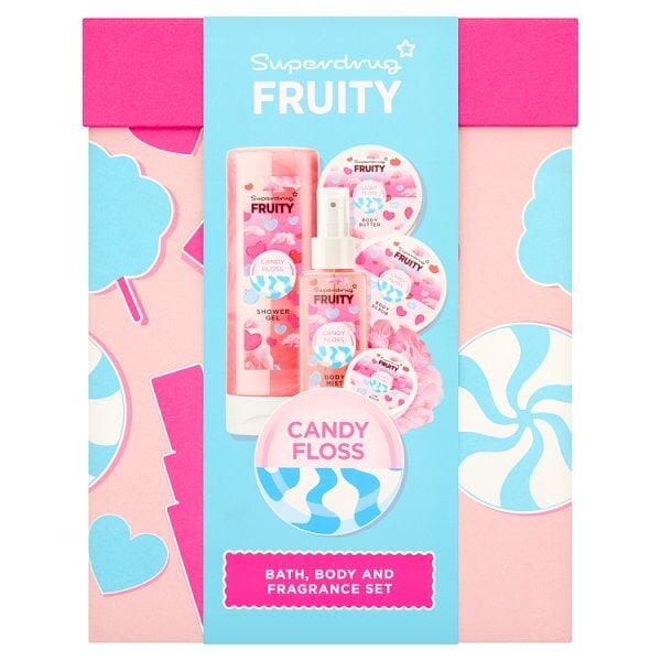 Superdrug Fruity Candyfloss Body Care & Fragrance Gift Collection