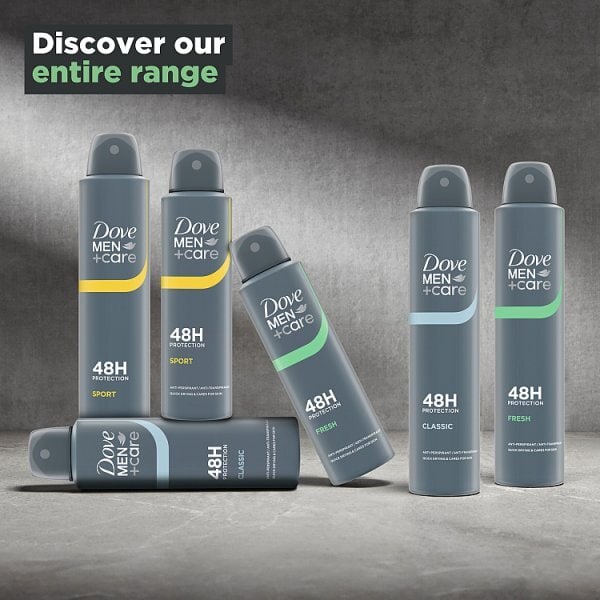 Dove Men+Care Antiperspirant Aerosol Deodorant Fresh 200ml