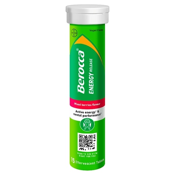 Berocca Energy Release Mixed Berries 15 Effervescent Tablets