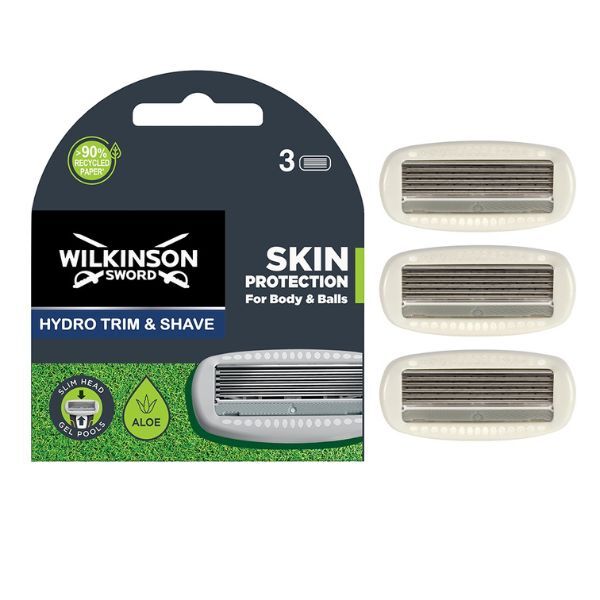 Wilkinson Sword Hydro Trim & Shave Razor Blades 3pk