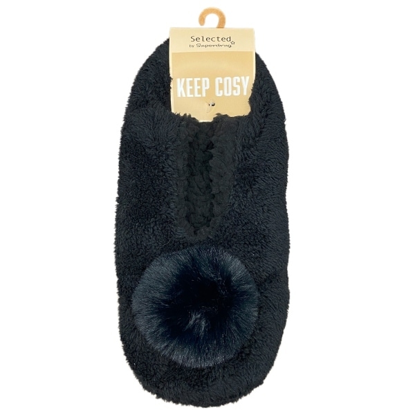 Superdrug Slipper Socks Black